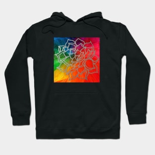 Rainbow Lotus Flower Hoodie